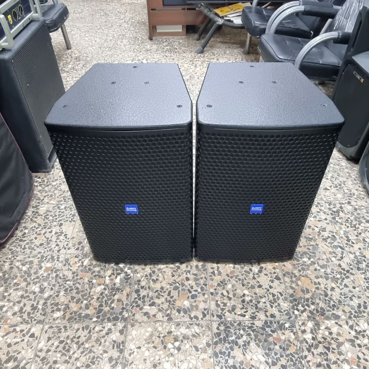 PA Speaker Pair · Blue Badges