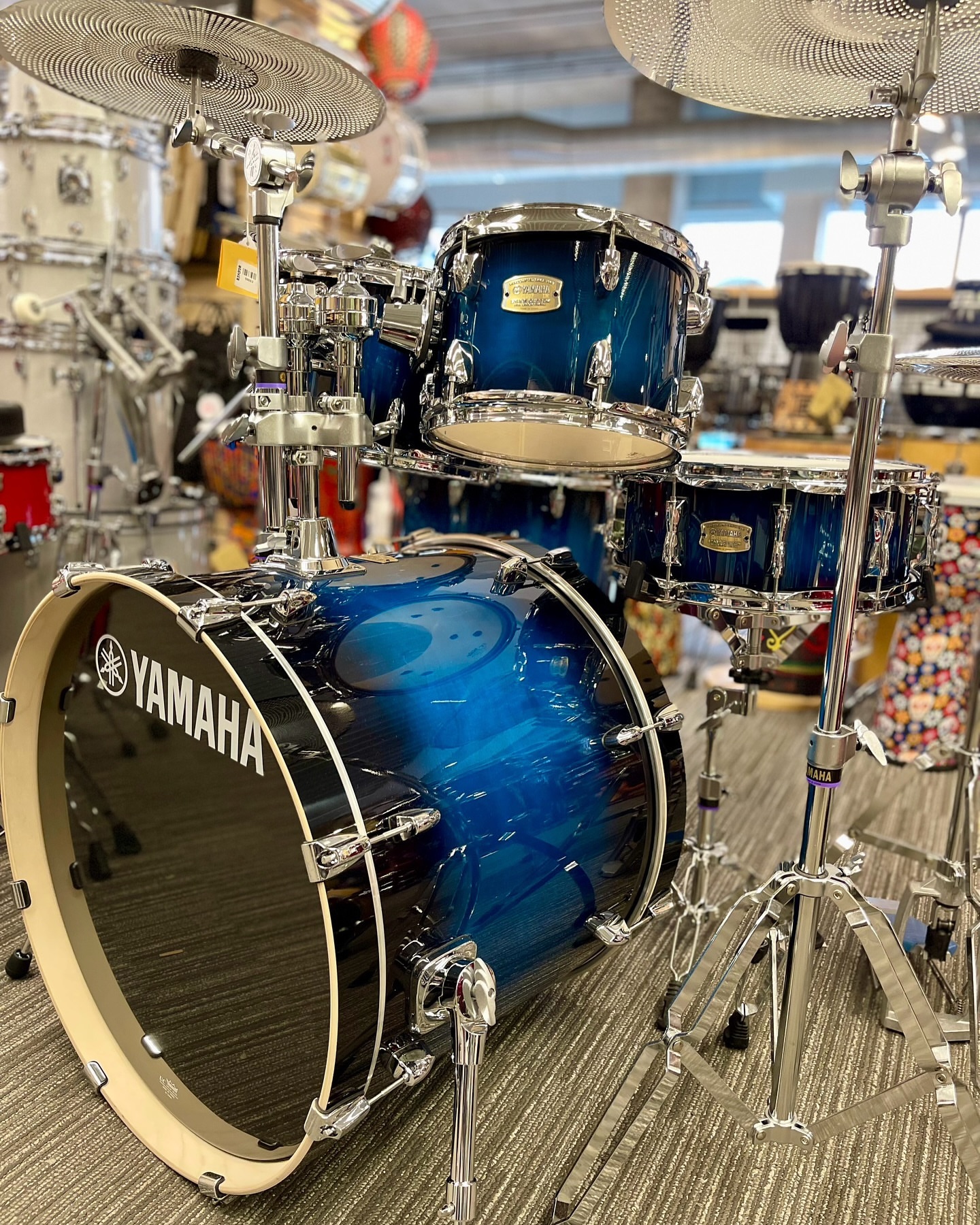 Yamaha Blue Drum Kit