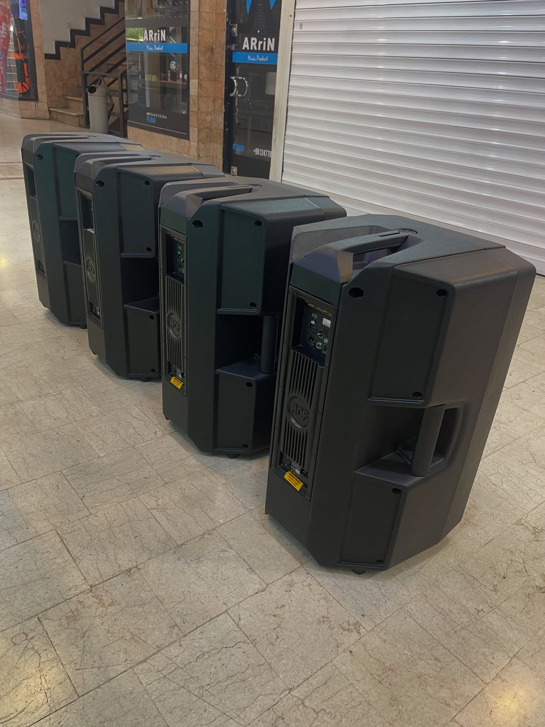 Powered PA Speaker Stock